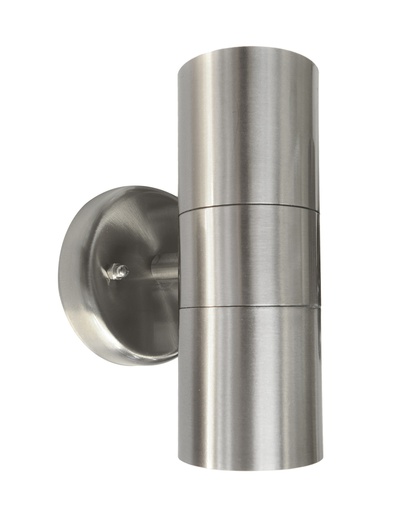 [48035] Seinävalaisin AMURI 2xGU10 ylös-alas IP44 teräs