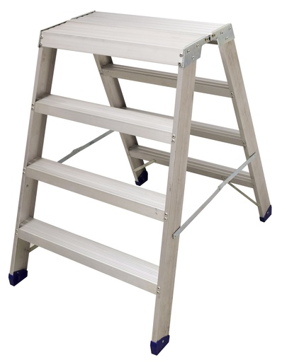 [52134] Työpukki leveä 4 askelmaa alumiinia 310 x 610 mm 950 mm