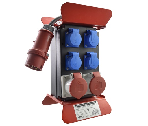 [60504] Työmaan alakeskus Stecky1 2x16A+4 schuko