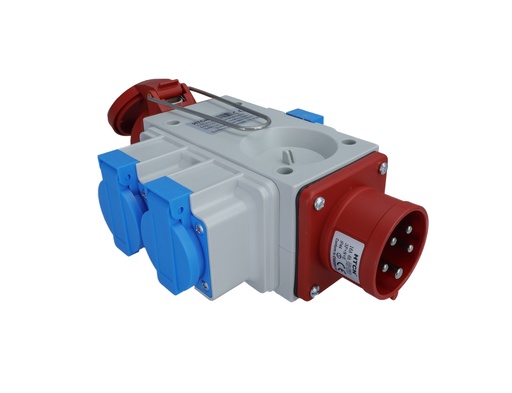 [60520] Haaroitin Mixo 16A/16A 3xschuko