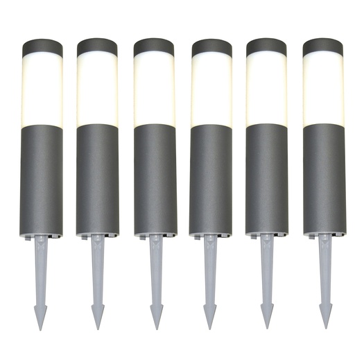 [87036] Ulkovalosarja ILTA 6-os 6x130 lm 4K IP44 harmaa