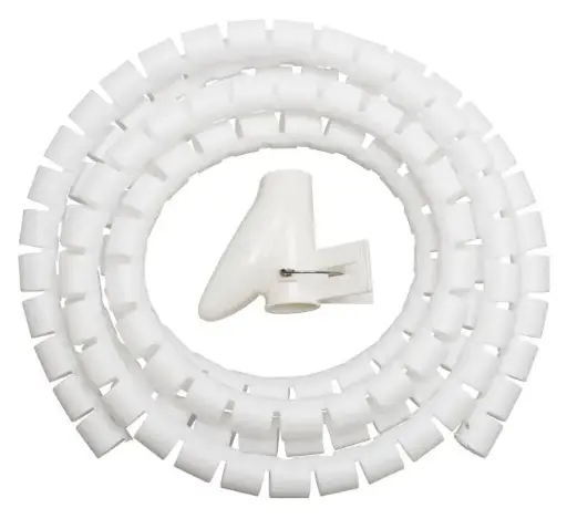 [90190] Kaapelipiilo Harju 2,5 m valkoinen