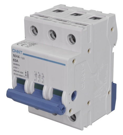 [93255] Pääkytkin 63 A 3-napainen