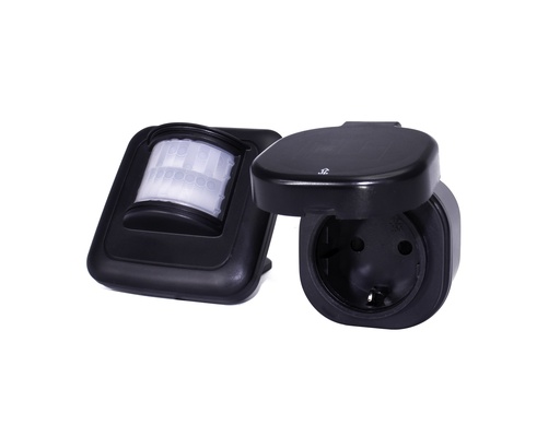 [93555] Pistorasia paristokäyttöisellä liiketunnistimella IP44