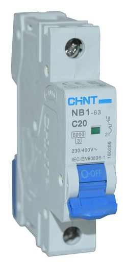 [93920] Johdonsuoja-automaatti 20A 6kA C 1P irto