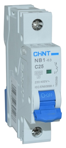 [93925] Johdonsuoja-automaatti 25A 6kA C 1P irto