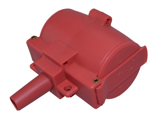 [94040] Jatkopistorasia 2-osainen punainen irto IP44