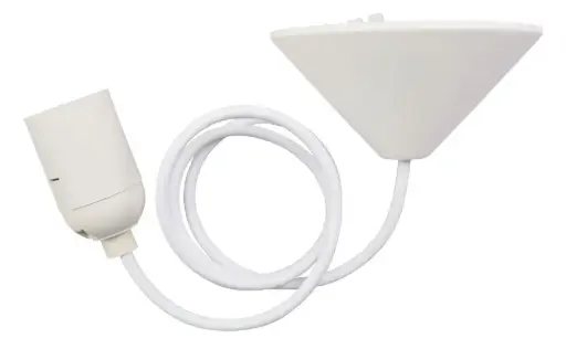 [94050] Ripustusjohto E27 1 m valkoinen