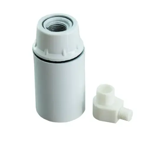 [94406] Lampunpidin E14 bakeliitti valkoinen