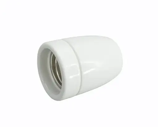 [94450] Lampunpidin E27 posliini valkoinen