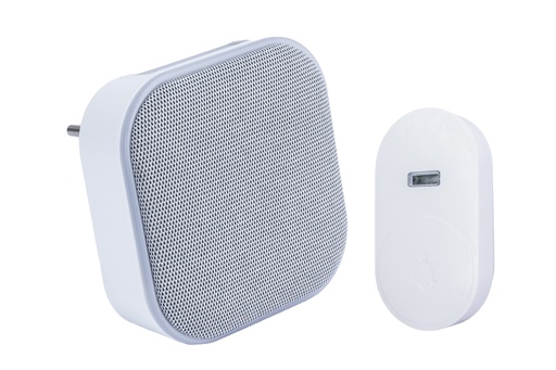 [98431] Ovikello langaton valkoinen 230V kineettinen