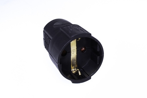 [940342] Jatkopistorasia 1-osainen maadoitettu  musta