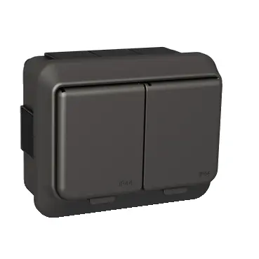 [2400452] Pistorasia Schneider Exxact 2-os pinta IP44 antrasiitti