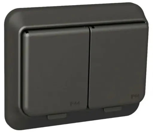 [2530032] Pistorasia Schneider Exxact 2-os uppo IP44 antrasiitti