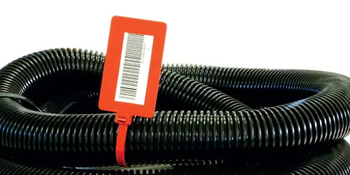 [8304643] Nippuside merkintäkilvellä 7,5x280 punainen 50 kpl