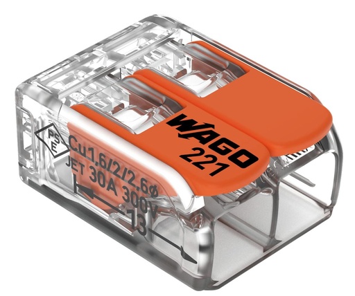 [60473966] Wago vipuliitin 2-napainen 0.5-6 mm² 10 kpl