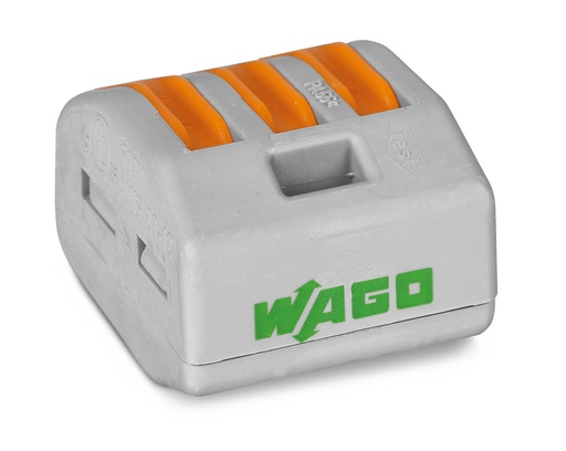 [222-413] Wago rasialiitin 3-napainen 0.08-4 mm² 5 kpl
