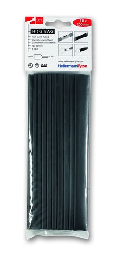 [308-30310] Kutisteletku HIS-3-BAG 3/1 musta