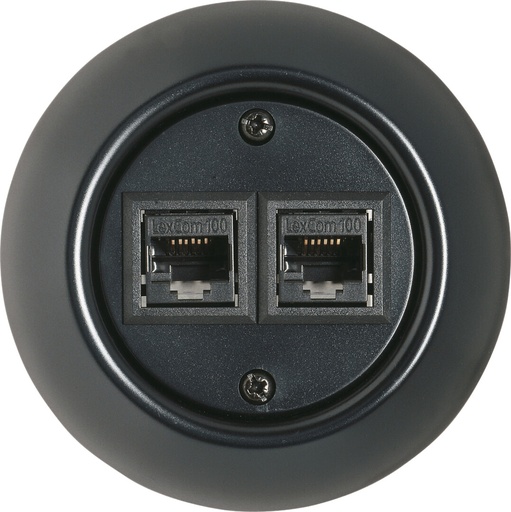 [WDE007161] Datapistorasia Schneider Renova 2XRJ45 Cat 6 musta