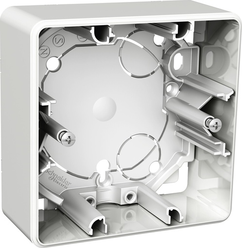 [WDE008261] Pintakehys Schneider Exxact 1-os 35/85mm IP20 valkoinen