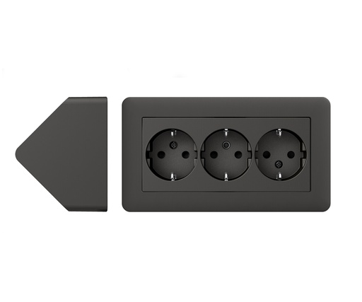 [WDE008490] Kulmapistorasia Schneider Exxact 3-os antrasiitti