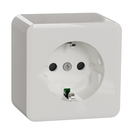 [WDE016076] Pistorasia Schneider Exxact 1-os pinta valkoinen IP21